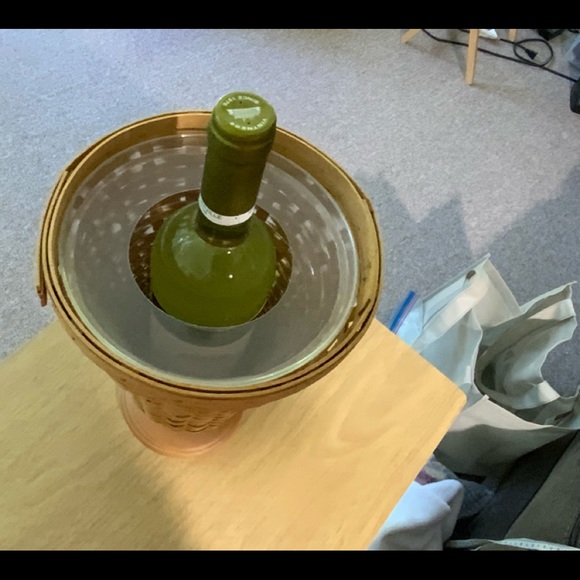 Longaberger 2003 Collector’s Club Floral Vase Basket and Protector Set - Picture 3 of 8